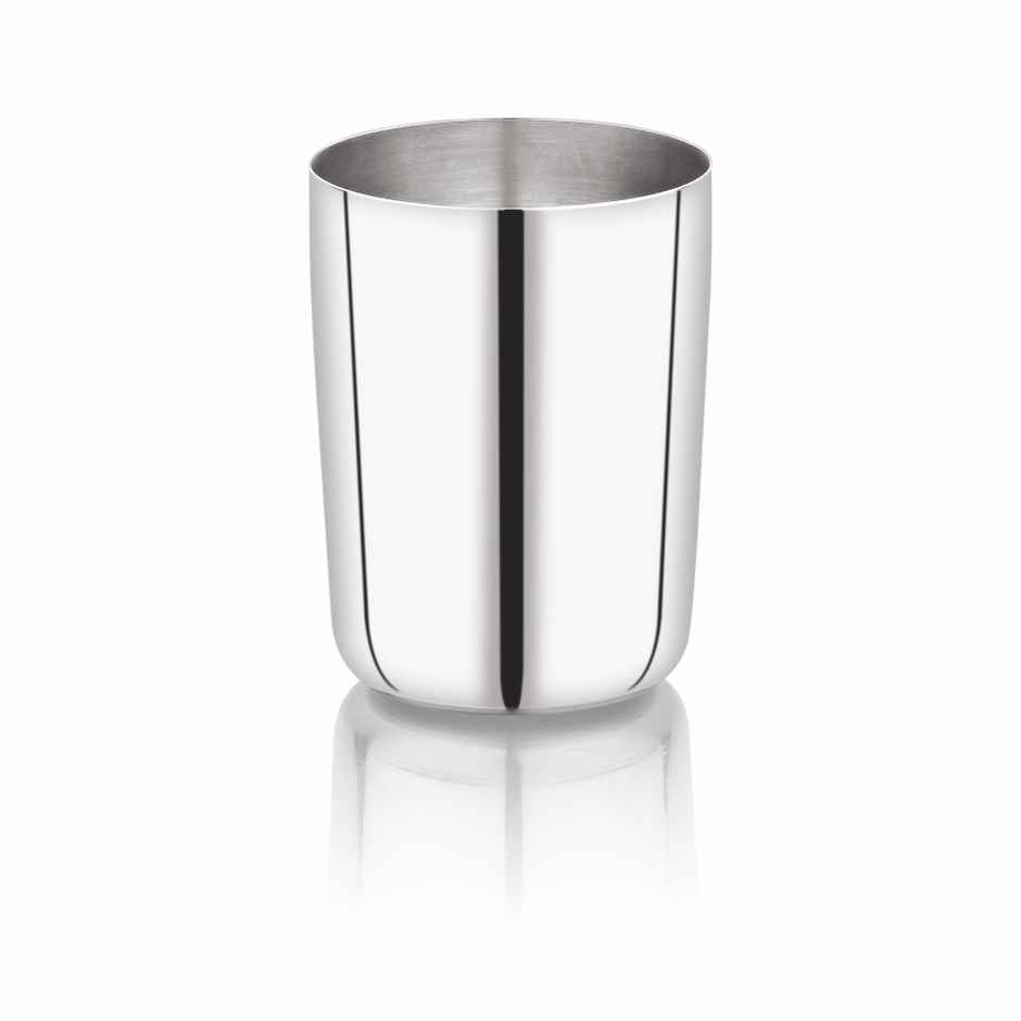 Bhalaria Stainless Steel Glass Food Grade | Serving Glass | Water Juice | 350 ml