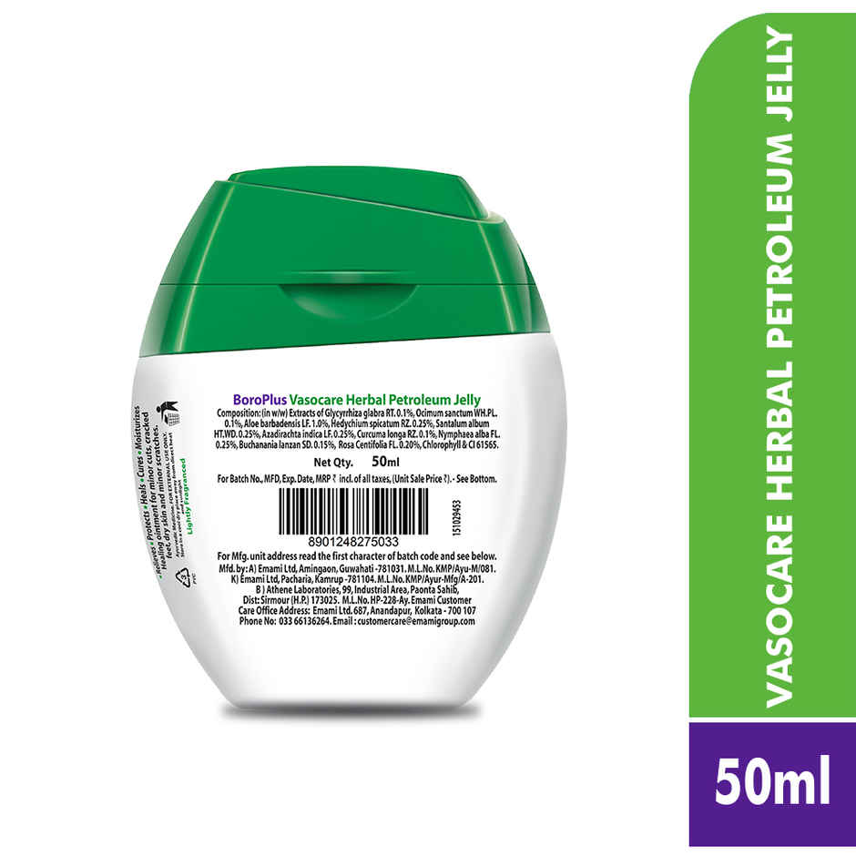  Boroplus Vasocare Petroleum Jelly With Aloe Vera, Chamomile & Tulsi