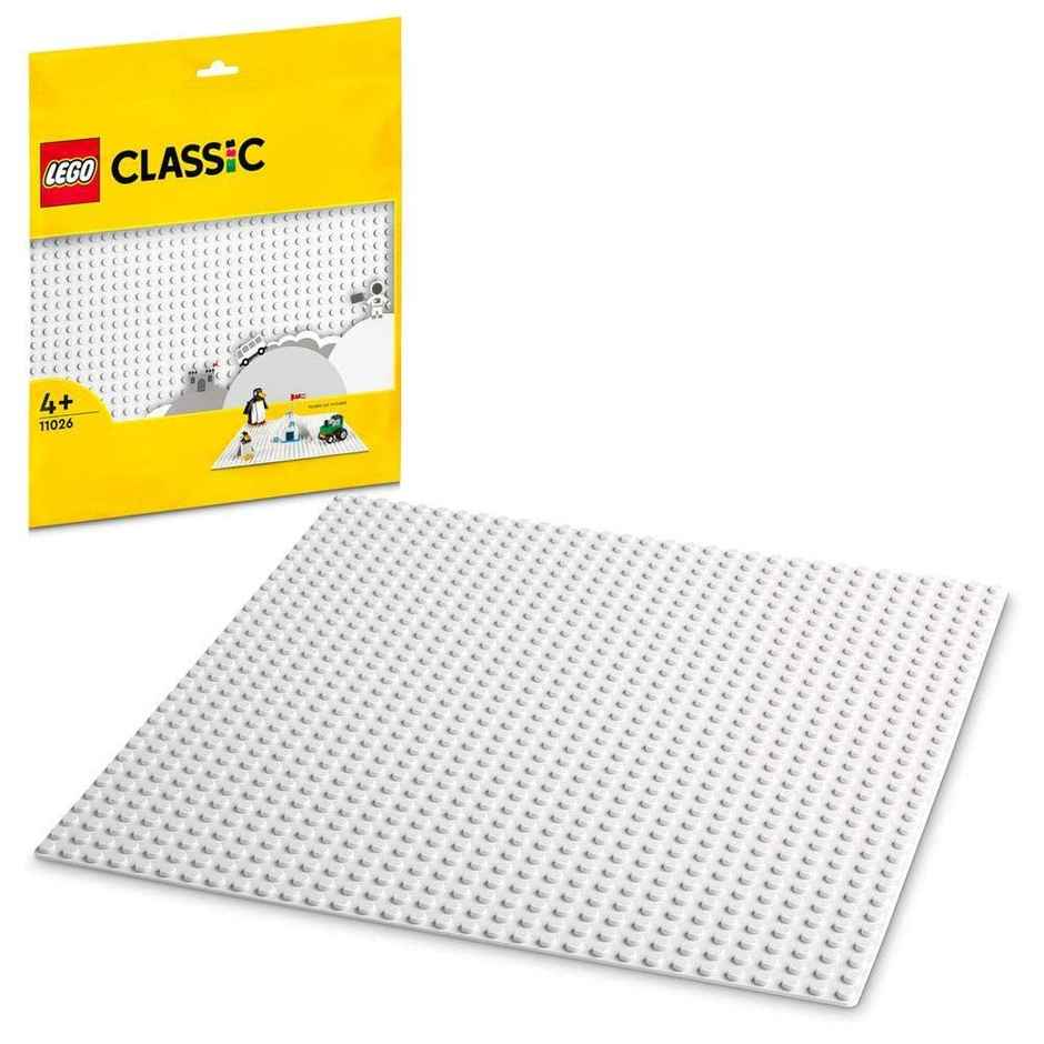 Lego Classic White Baseplate Building Kit for Kids (1 Piece)