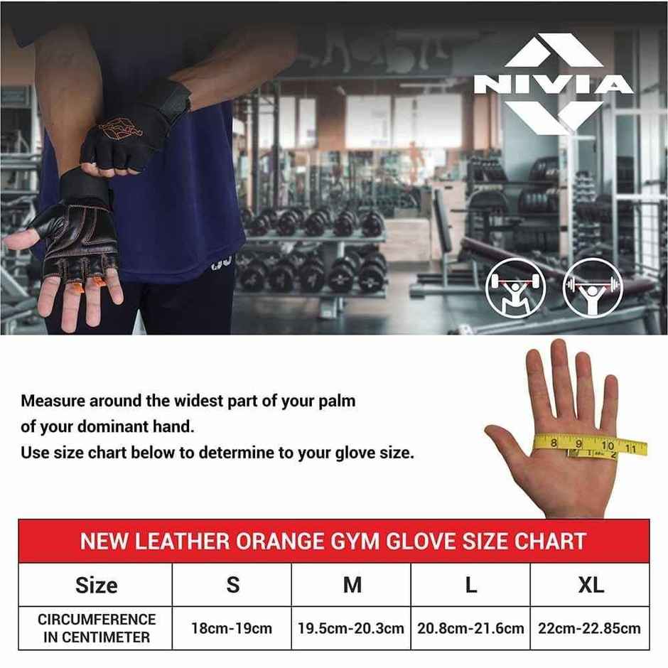 Nivia Enduro Cross Training Gloves | Medium Size | Black