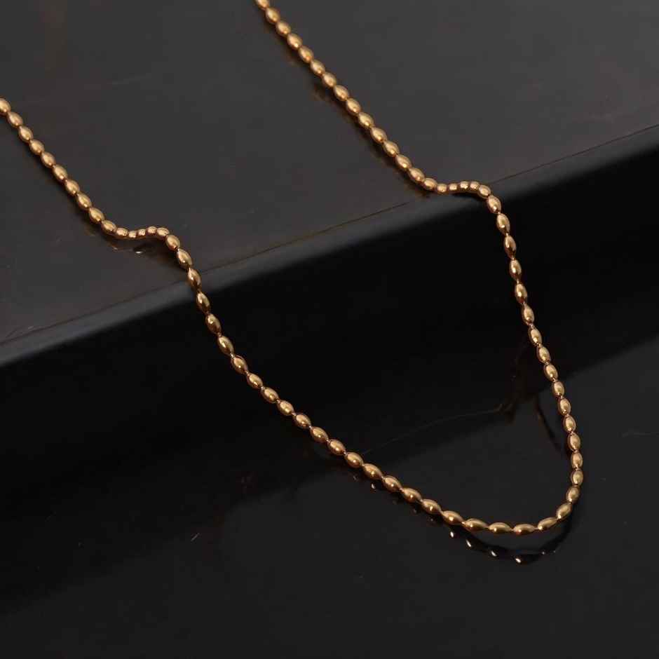 Palmonas Gold Beaded Necklace