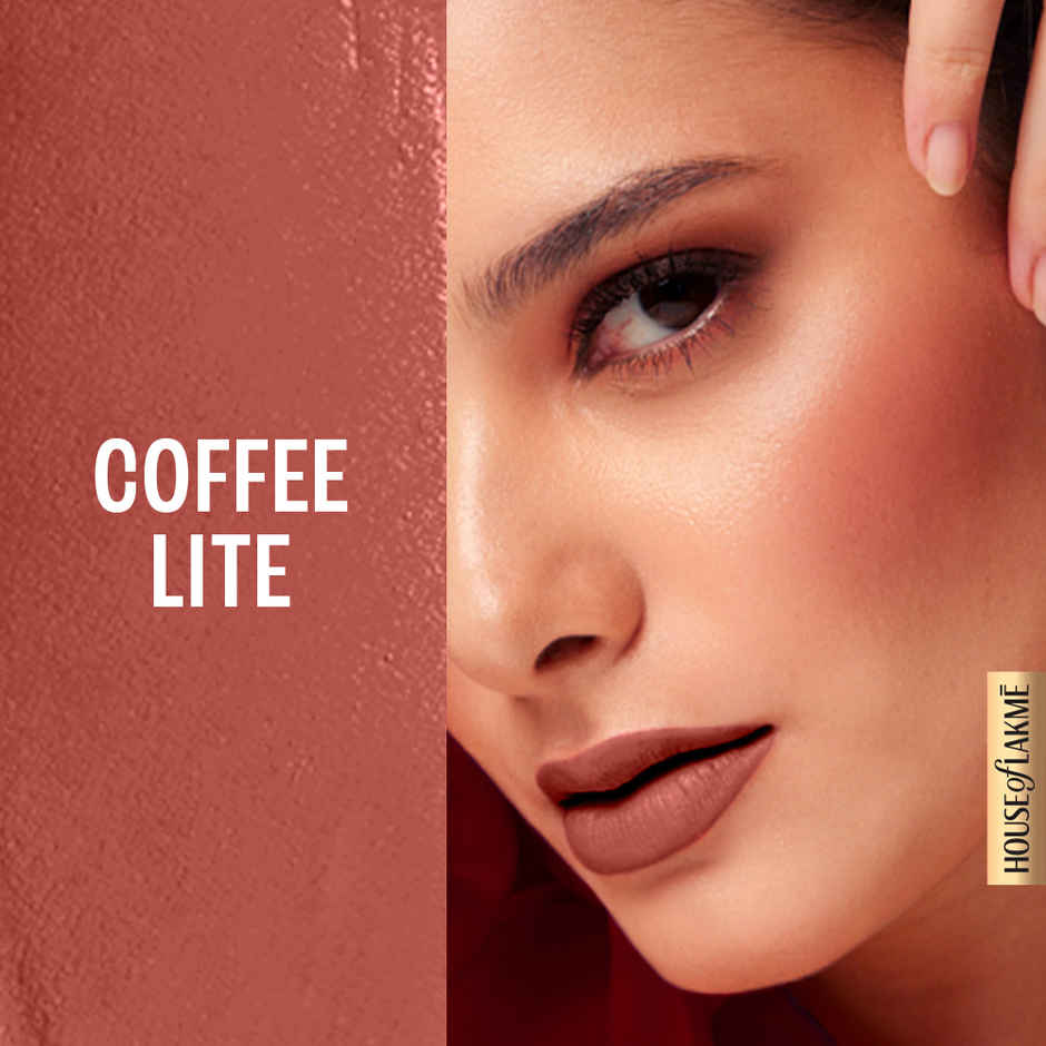 Lakme Double Duty Lip & Cheek Mousse Matte Lipstick & Soft Blush - Coffee Lite