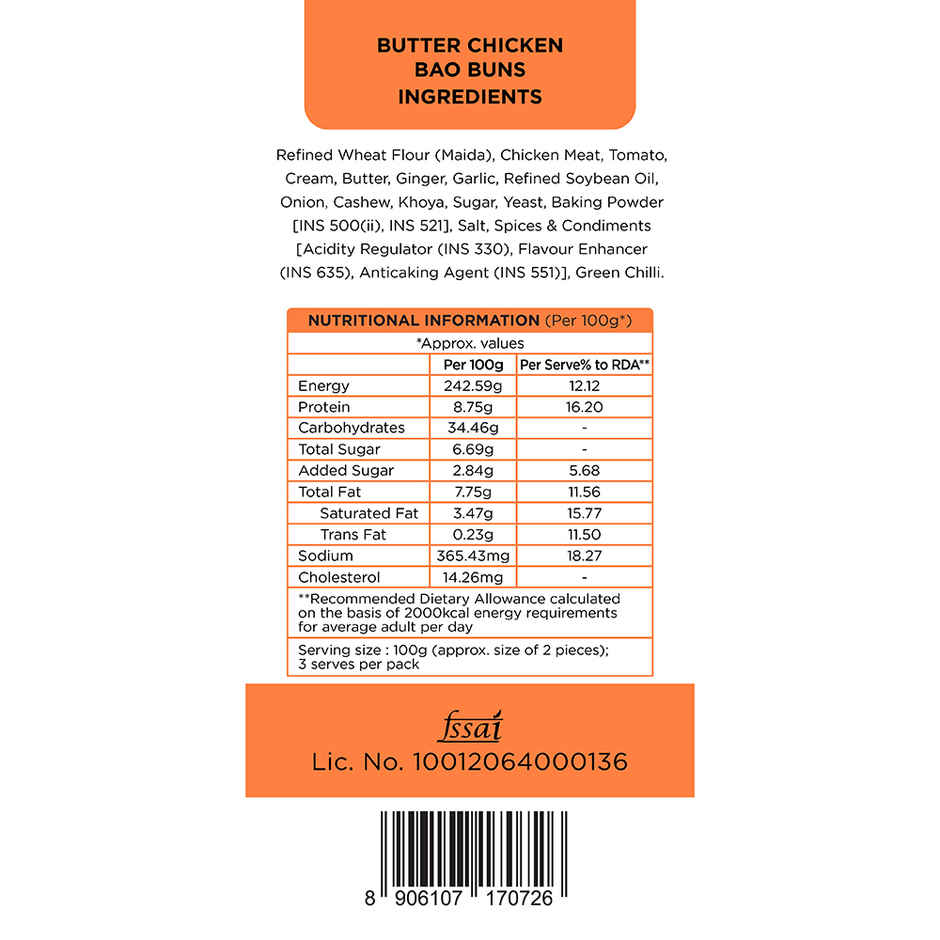 Prasuma Butter Chicken Baos Combo