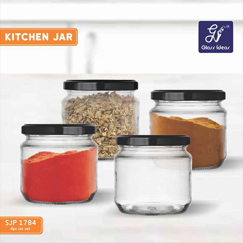 Glass Ideas Kitchen Jar Set (350 ml)