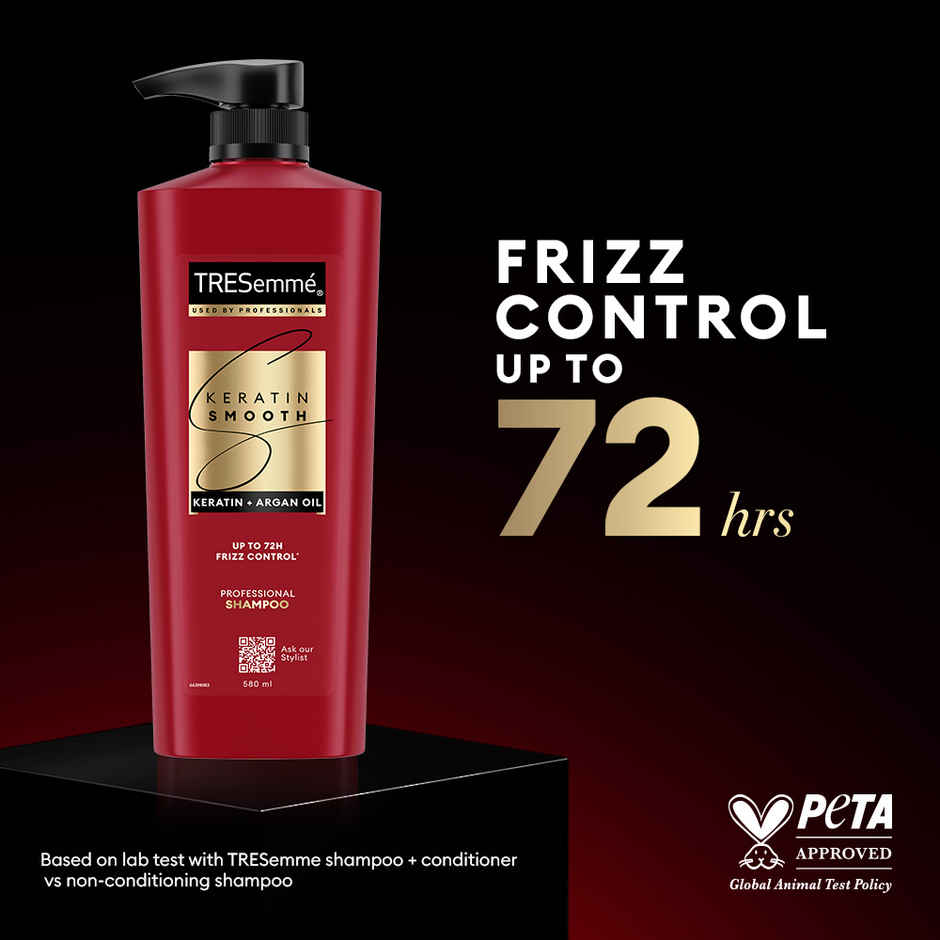 TRESemme Keratin Smooth Anti-Frizz Shampoo with Keratin & Argan Oil for Dry, Frizzy Hair