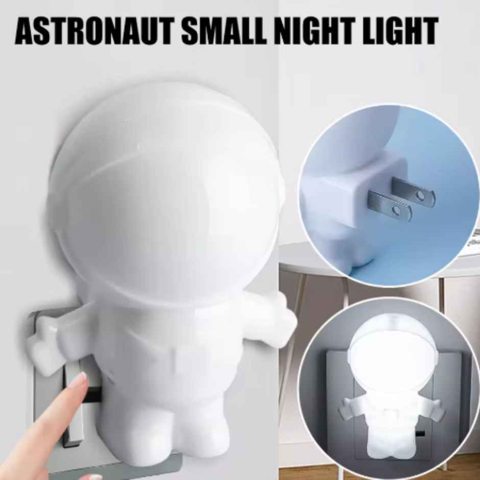 Hashwow Led Night Light - Cute Mini Astronaut Shape Wall Lamp For Home, Aisle, Hallway, Bedroom