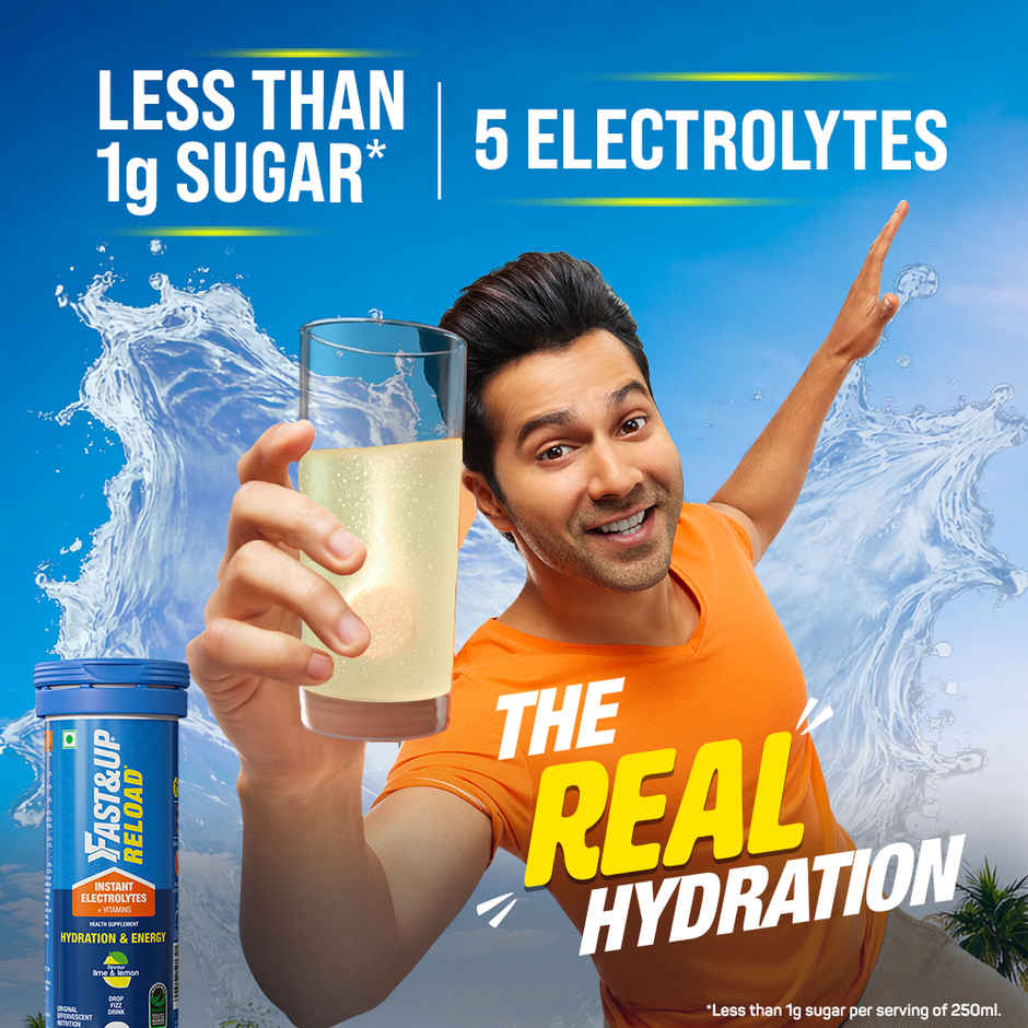 Fast&Up Reload Low Sugar Instant Hydration Drink Lime Lemon 10s