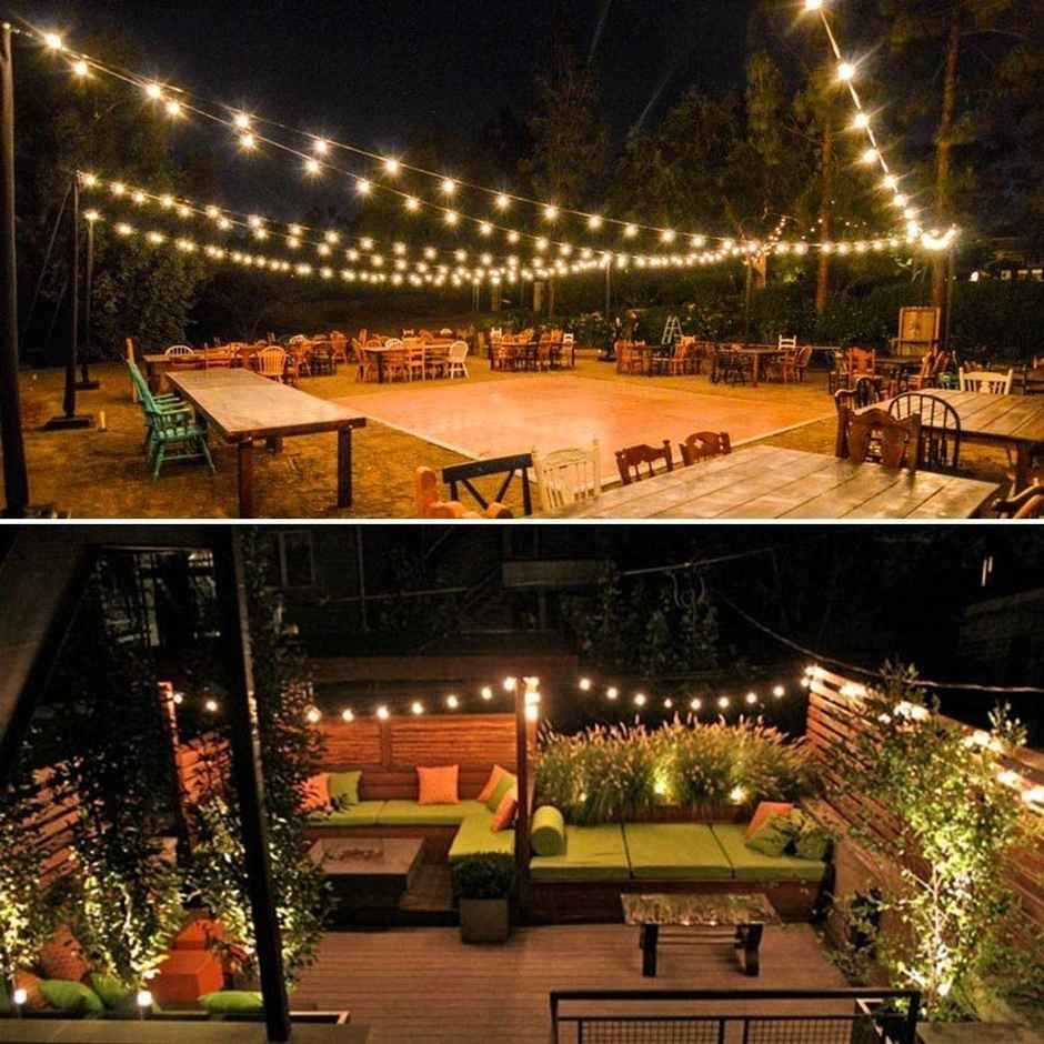 Quace Crystal Ball Warm White String Light Combo 