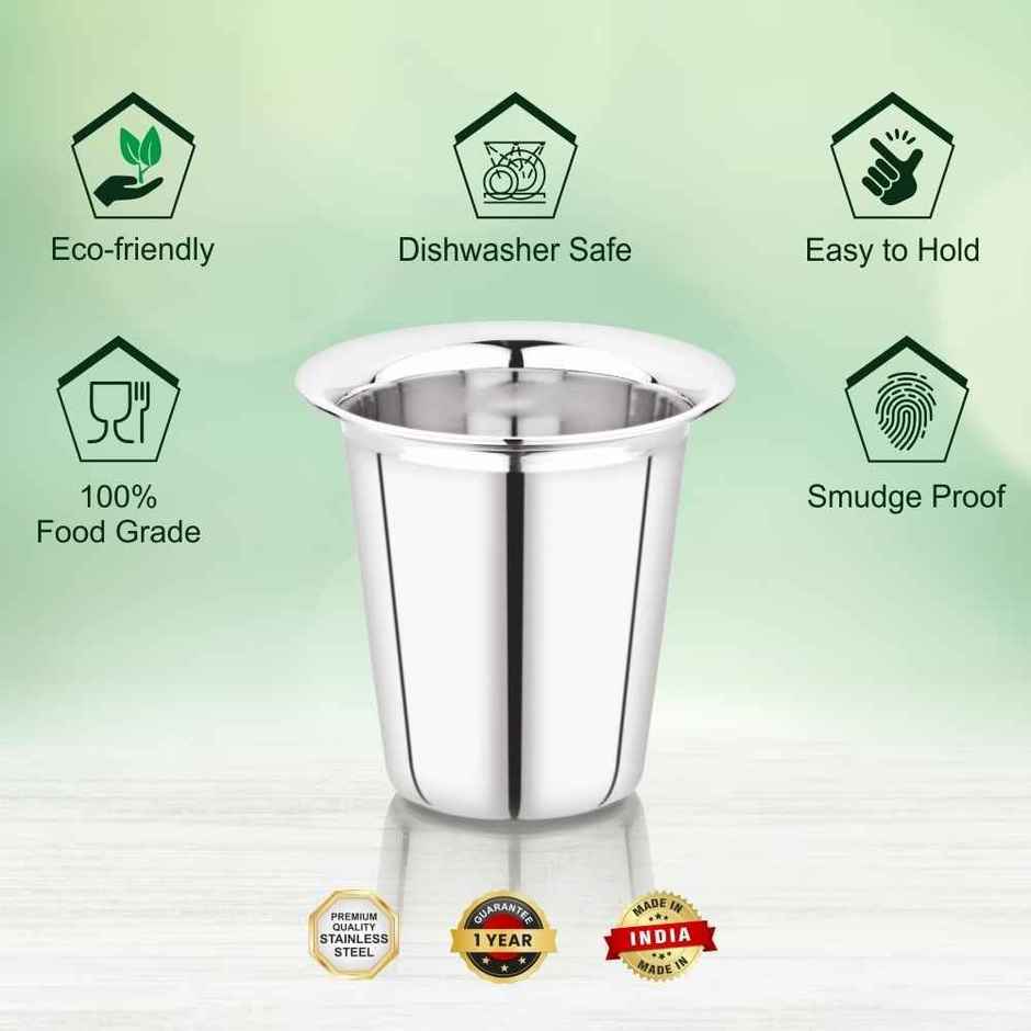 Steelera Stainless Steel Rampatra Glass / Coffee / Water / Juice | Food Safe | 150 ml