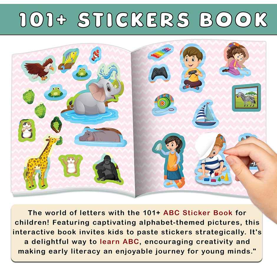 My First Abc Sticker Book-alphabet Learning for Kids, Sticker Fun Learning, 101+ Stickers Ages 3-12