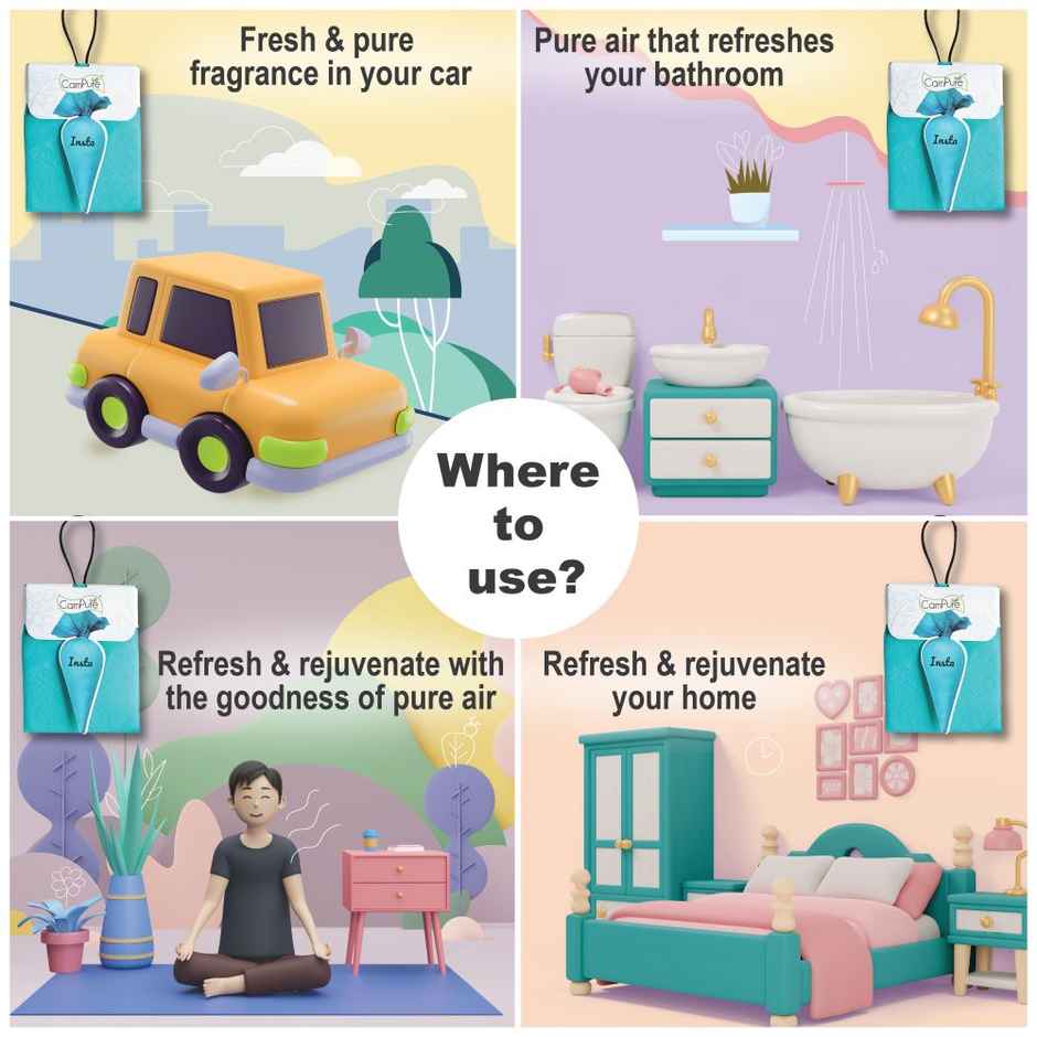 Campure Original Insta Cone Camphor Car Air Freshener