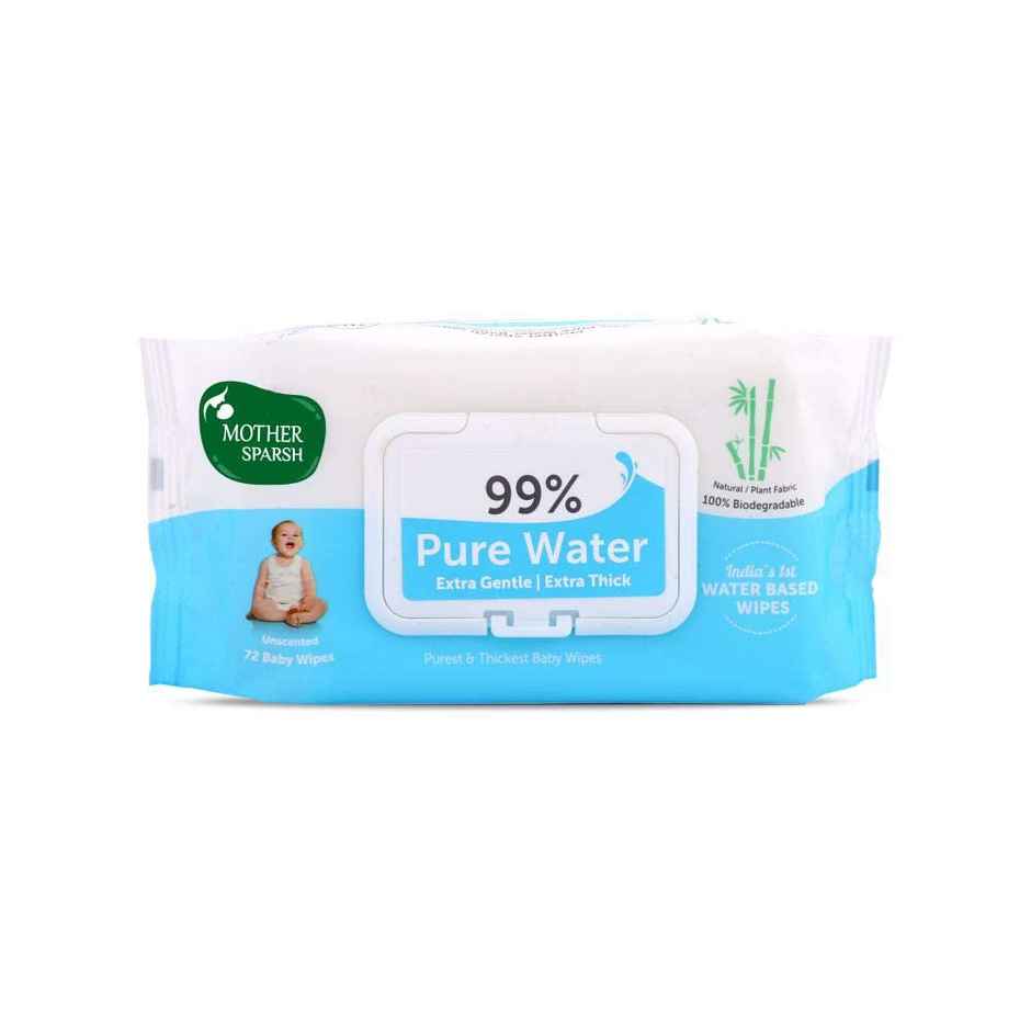 Mother Sparsh Baby Wipes (99% Pure Water Unscented)