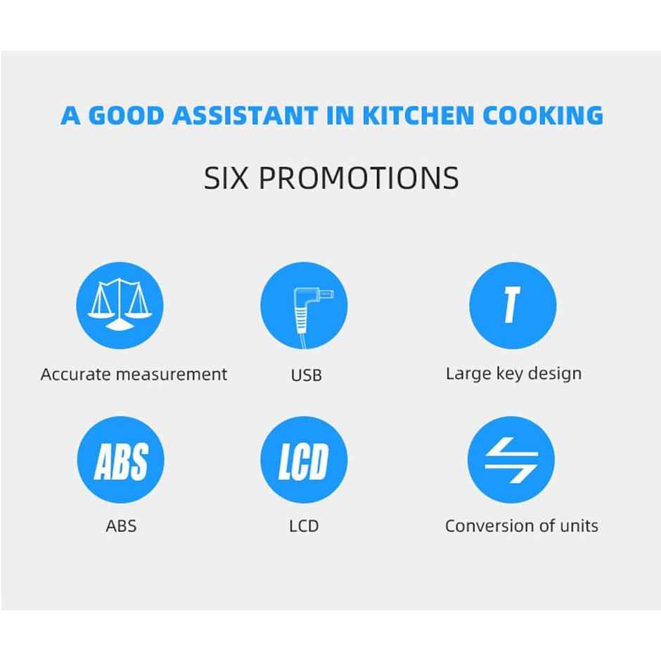 Desidiya Digital Kitchen Scale SF-400A - 10kg Weight Machine with Backlit LCD Display | Kitchen Use