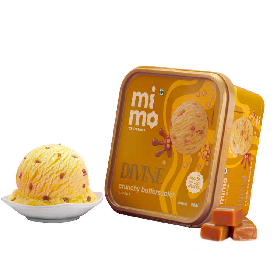 Mimo Crunchy Butterscotch Divine Ice Cream Tub