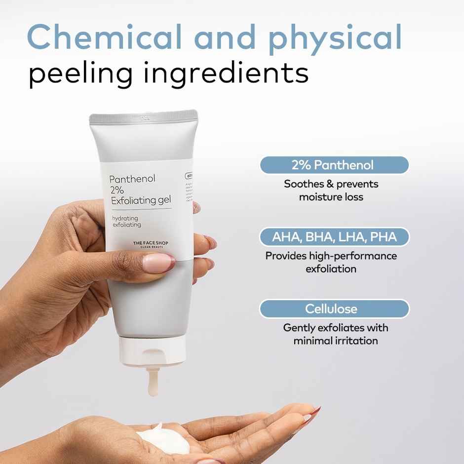 The Face Shop Alltimate Panthenol 2% Exfoliating Gel | Korean Cleansing Scrub - AHA, BHA, LHA, PHA