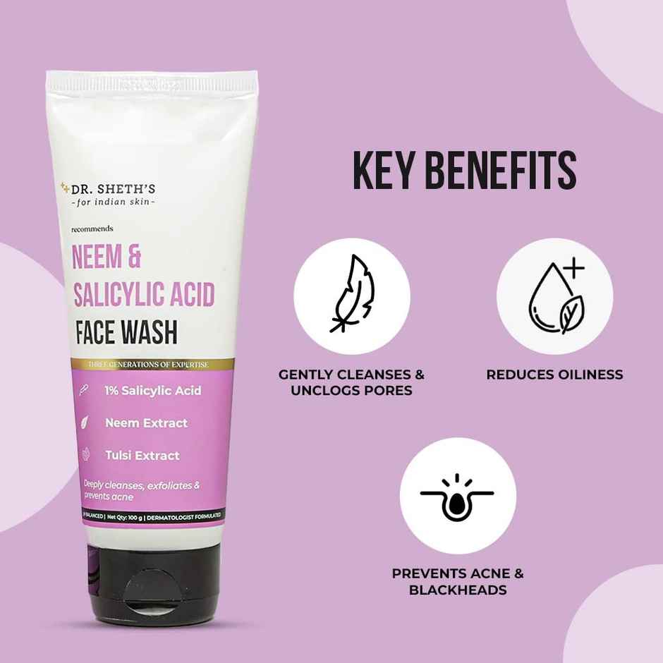 Dr. Sheth's Neem and Salicylic Acid Face Wash