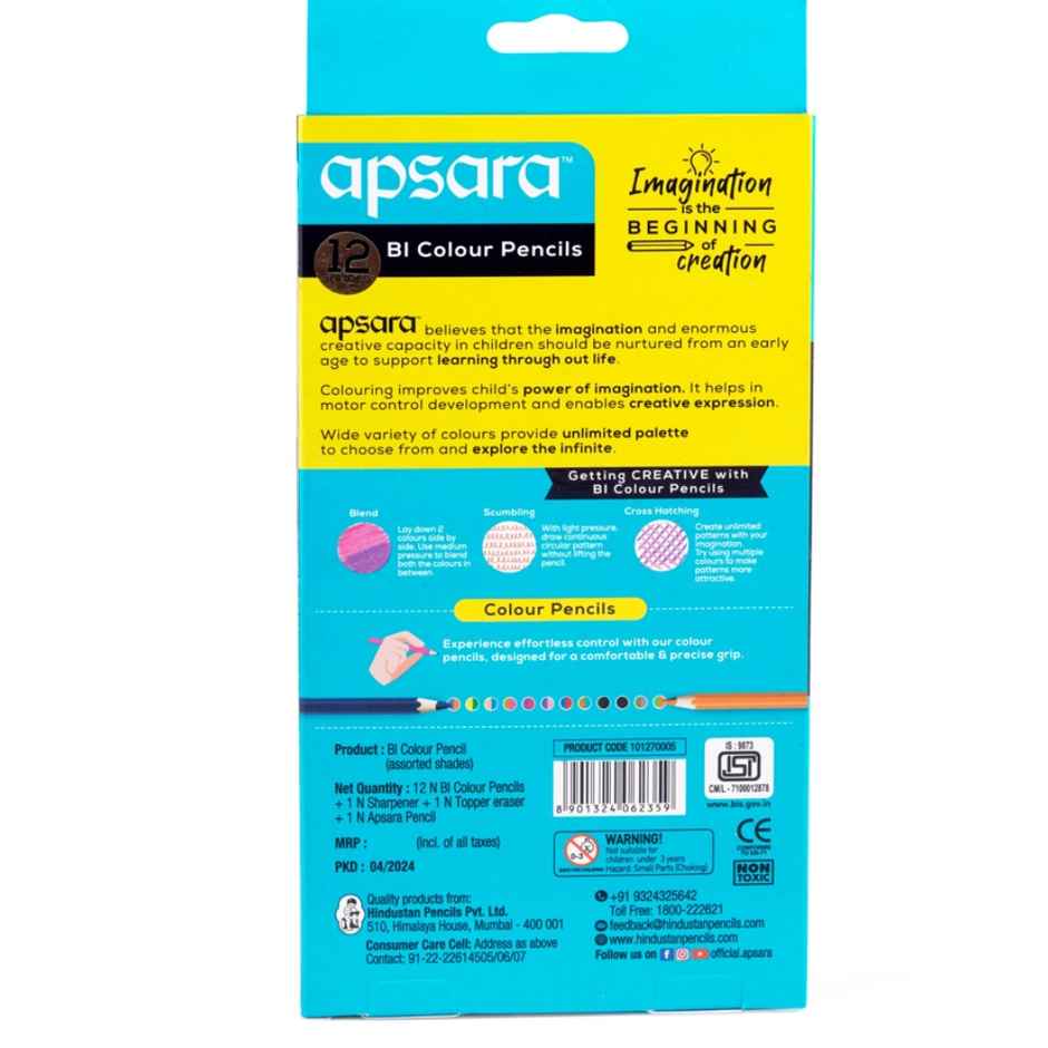 Apsara Full Size Bi Colour-12 Pencils