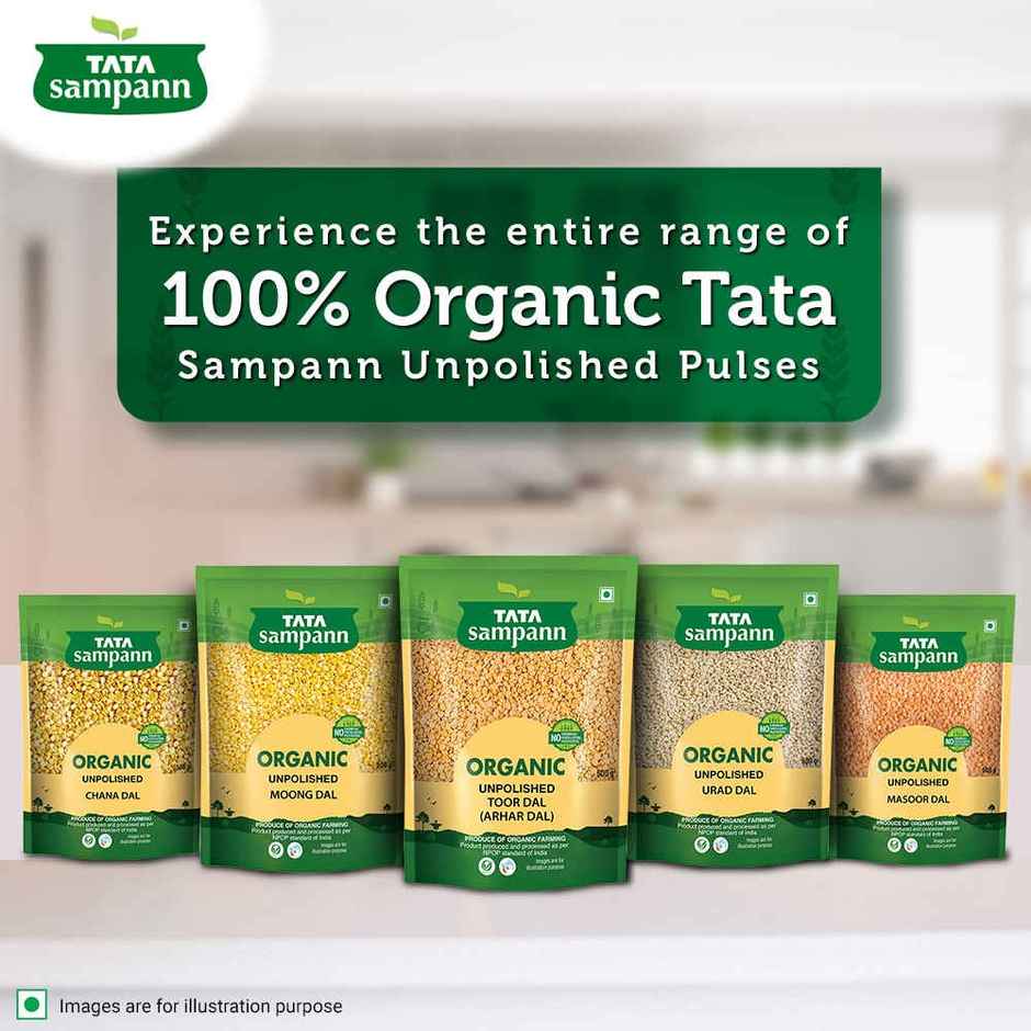 Tata Sampann Organic Unpolished Toor Dal (Arhar Dal)