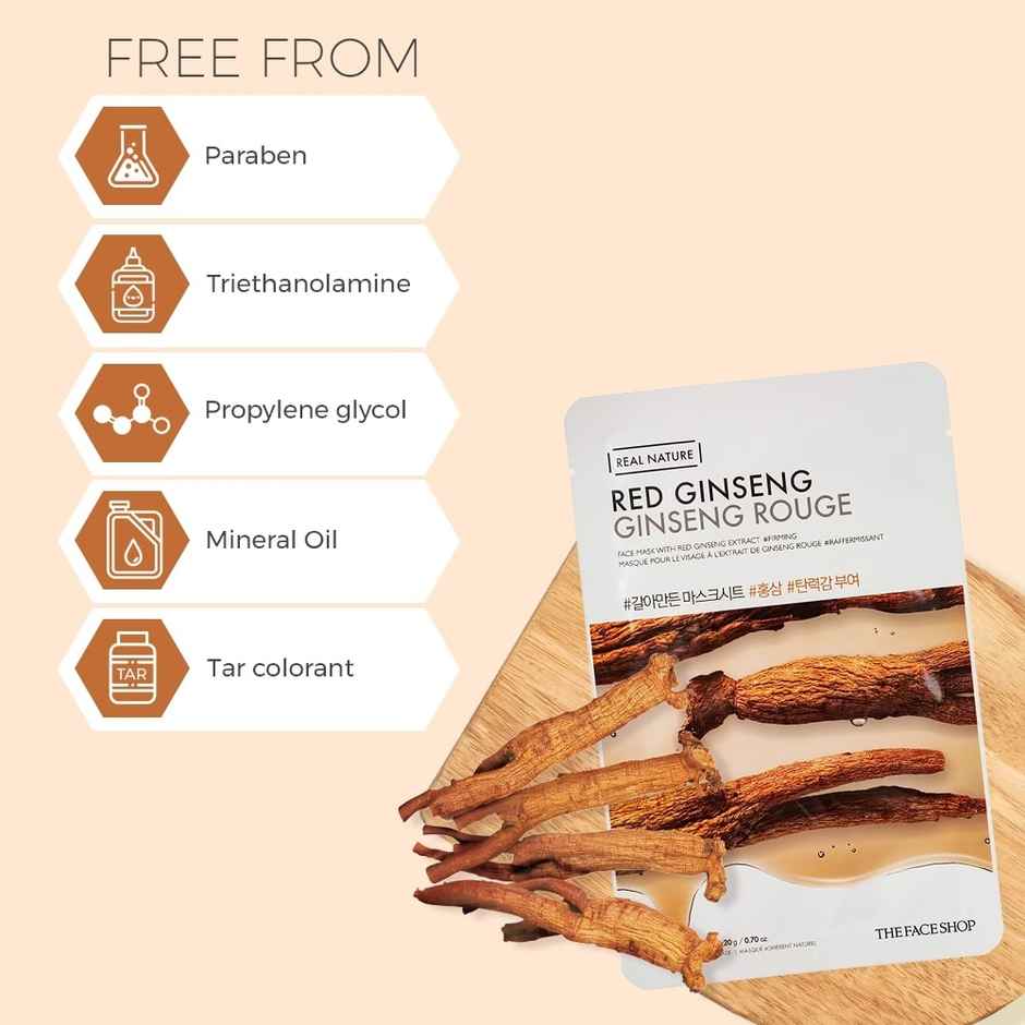 The Face Shop Real Nature Red Ginseng Face Mask