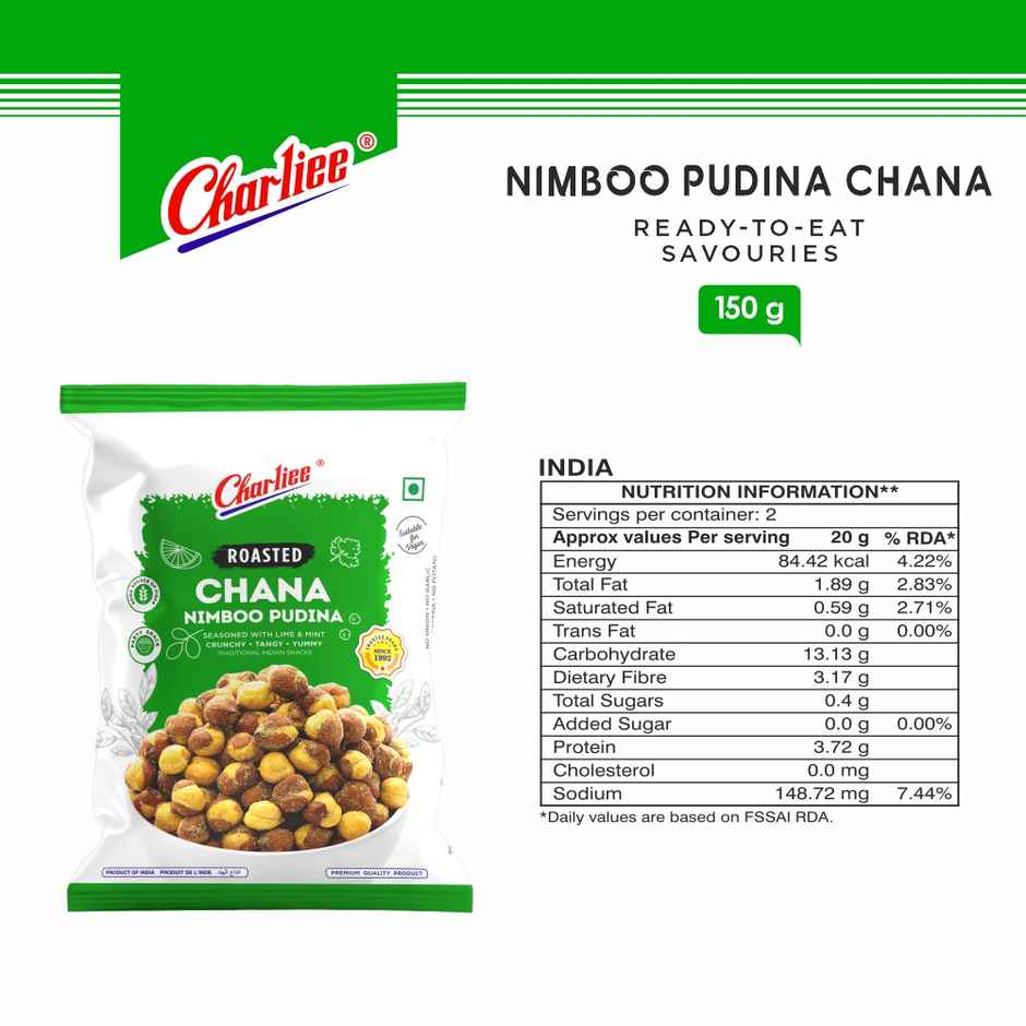 CHARLIEE Nimboo Pudina Chana
