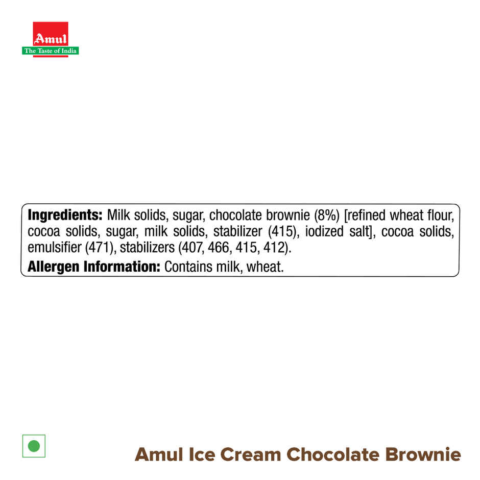 Amul Chocolate Brownie Icecream Tub
