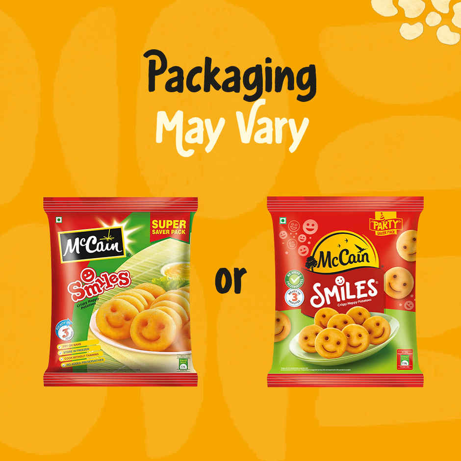 McCain Smiles | Crispy Potato Snacks | No Added Preservatives