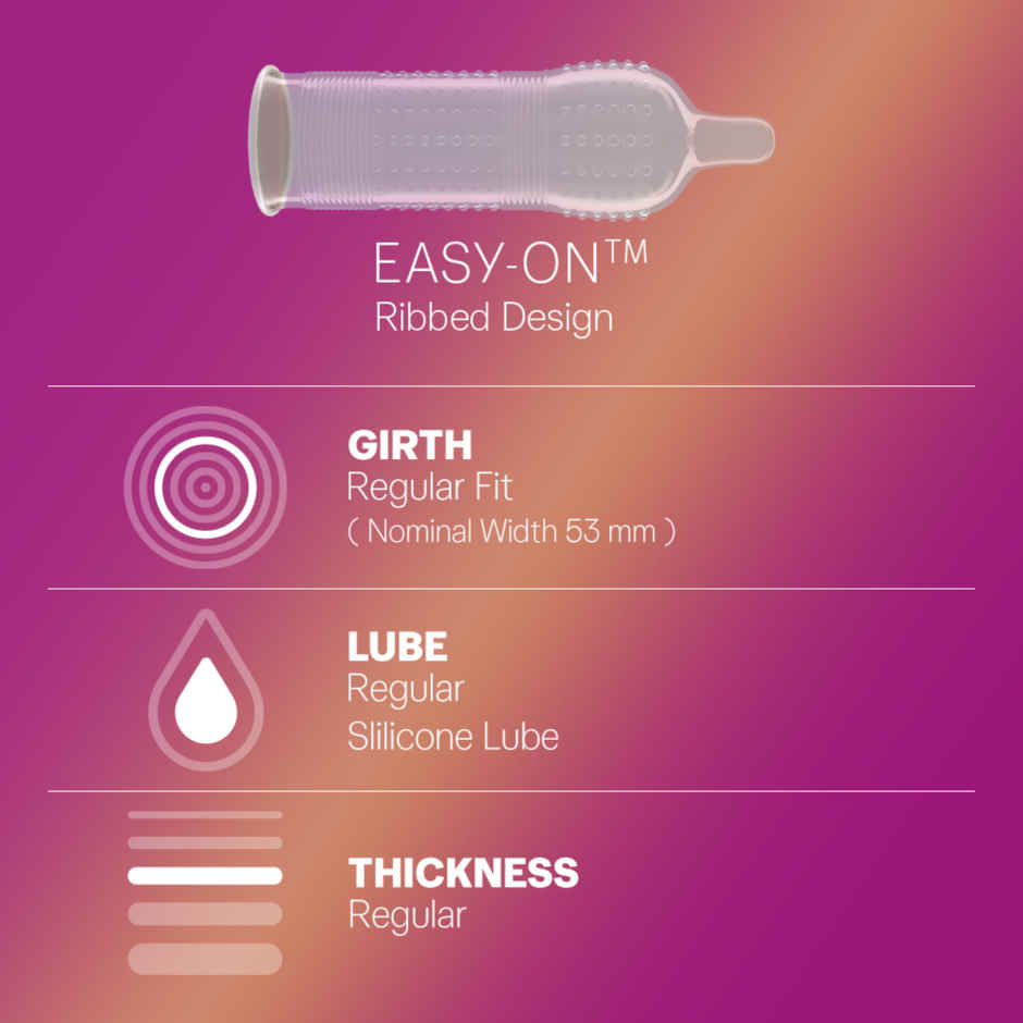 Durex Extra Ribbed & Dotted Condom