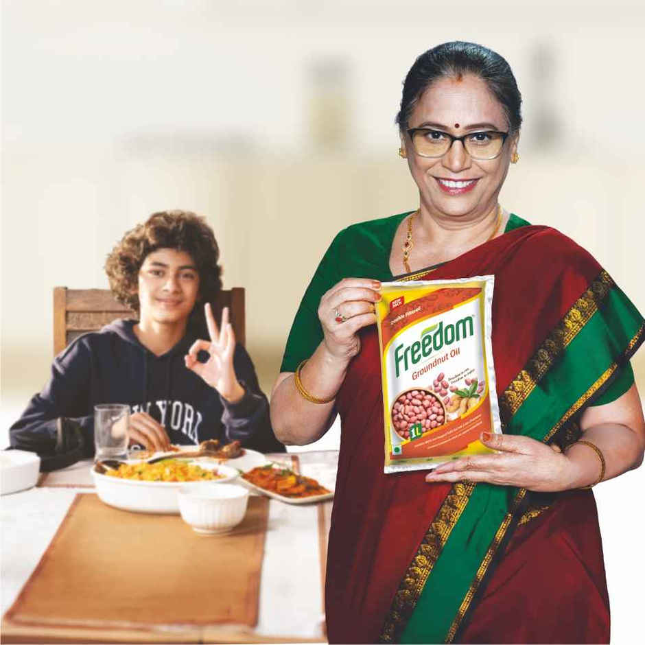 Freedom Double Filtered Groundnut Cooking Oil | Pouch Combo