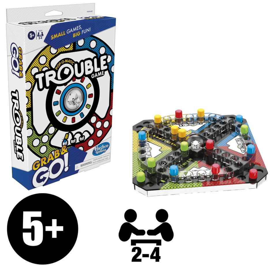 Hasbro Trouble - Travel Friendly - Miniature Version Board Game