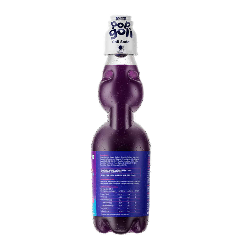 Dobra Pop Goli Grape Soda | Carbonated Beverage
