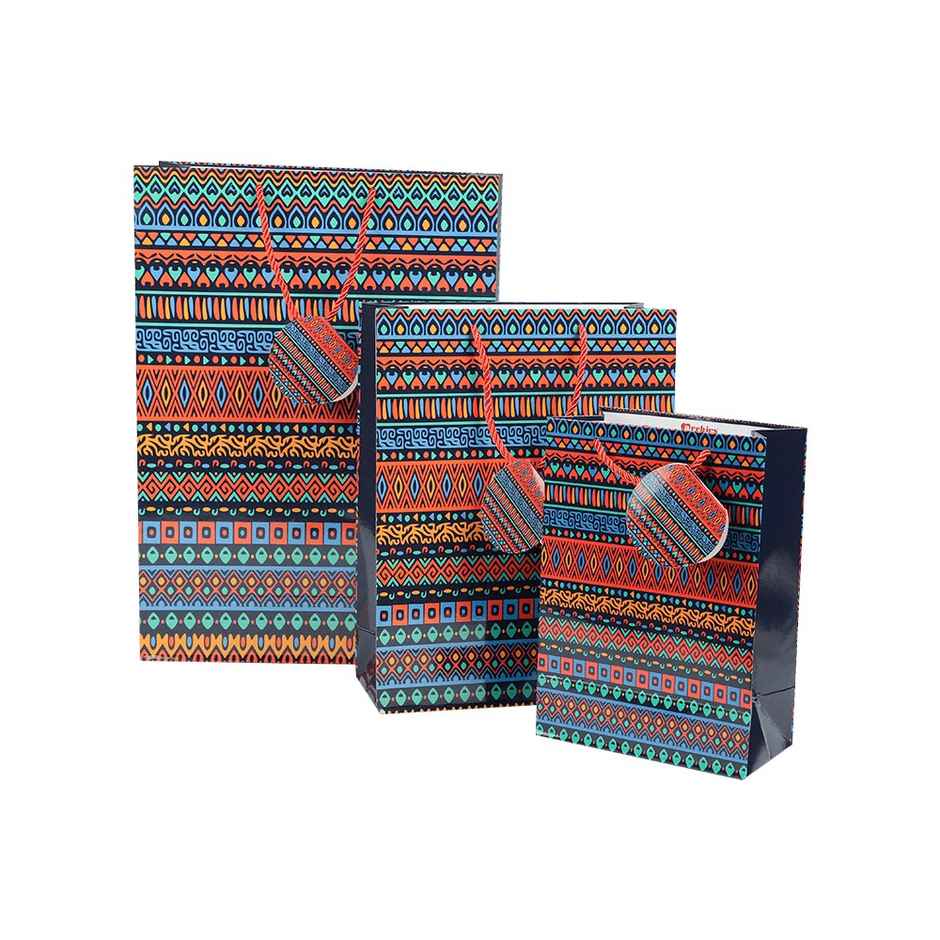 Blue Printed Paper Gift Bag | Small | Medium | Large | Archies