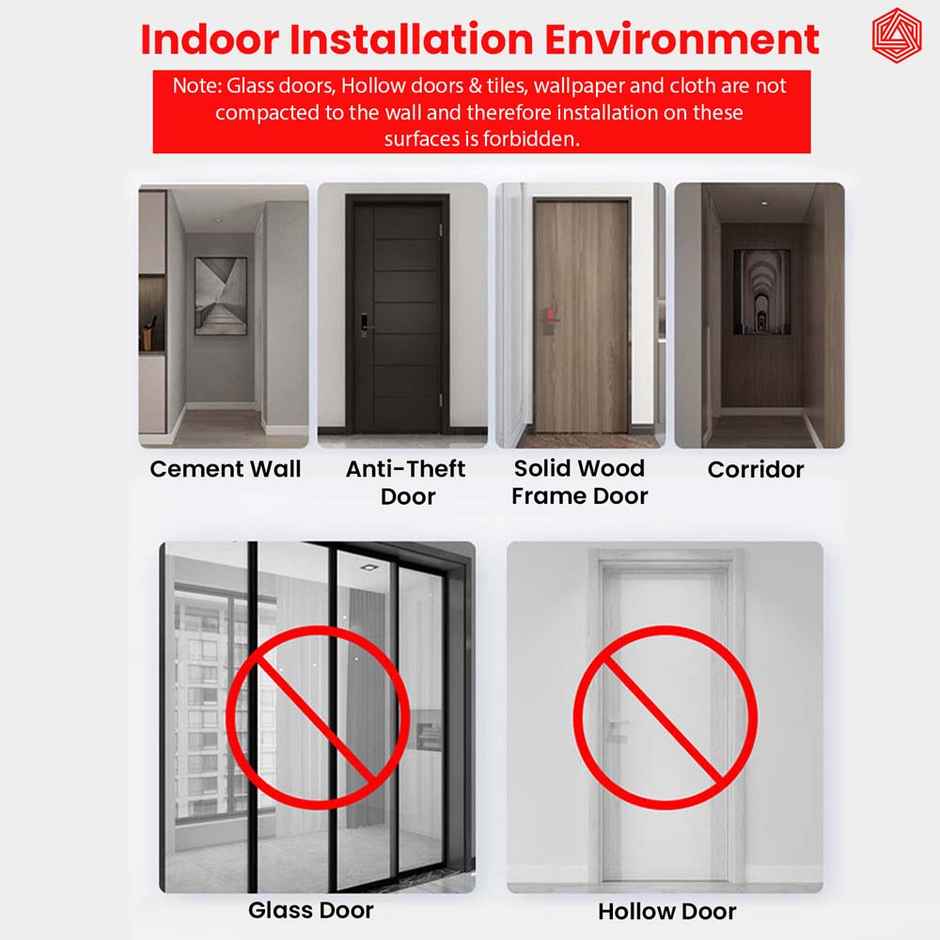 Boldfit Adjustable Pull Up Bars For Home Workout Chin Up Bar - Red Black