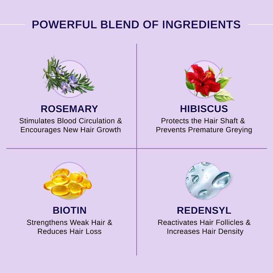 Bare Anatomy Rosemary Hibiscus Hair Growth Oil Nourishes, Strengthens & Controls Hair Fall