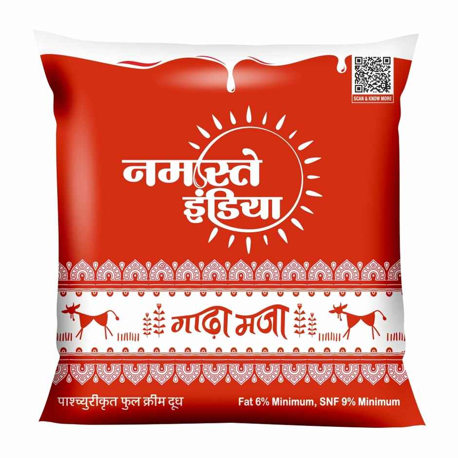 Namaste India Gaadha Maza Full Cream Fresh Milk | Pouch