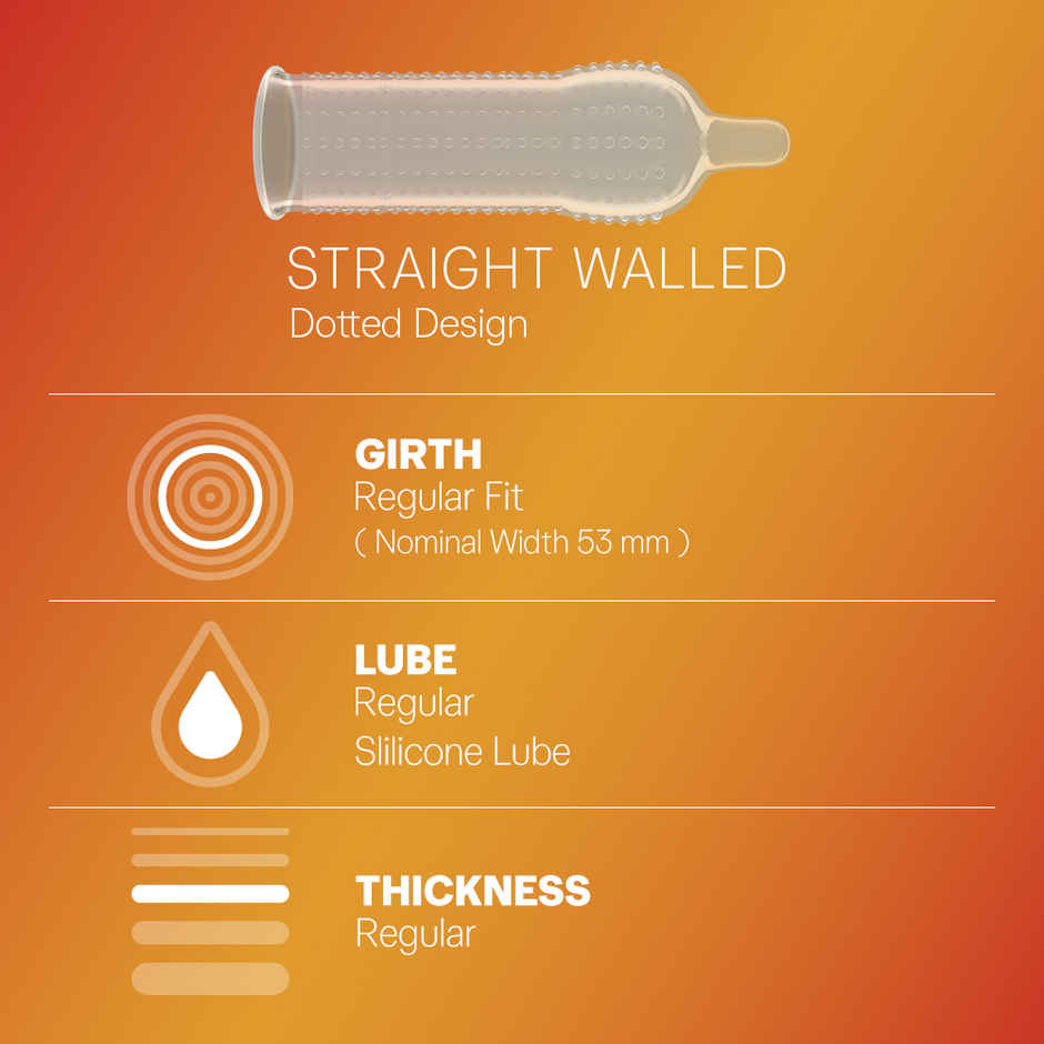 Durex Extra Dots Condom | Dotted Condoms