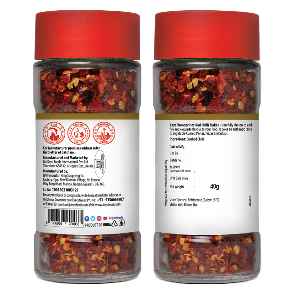 Keya Wonder Hot Red Chilli Flakes