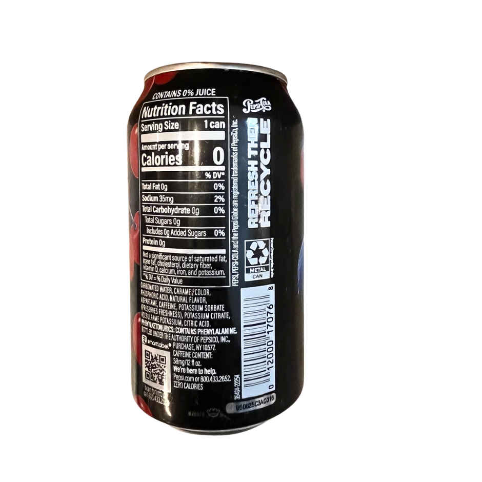 Pepsi Zero Sugar Wild Cherry Soda