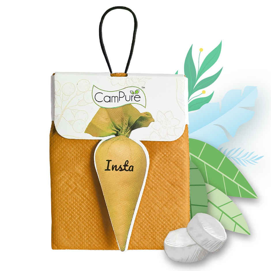 Campure Sandalwood Insta Cone Camphor Car Air Freshener