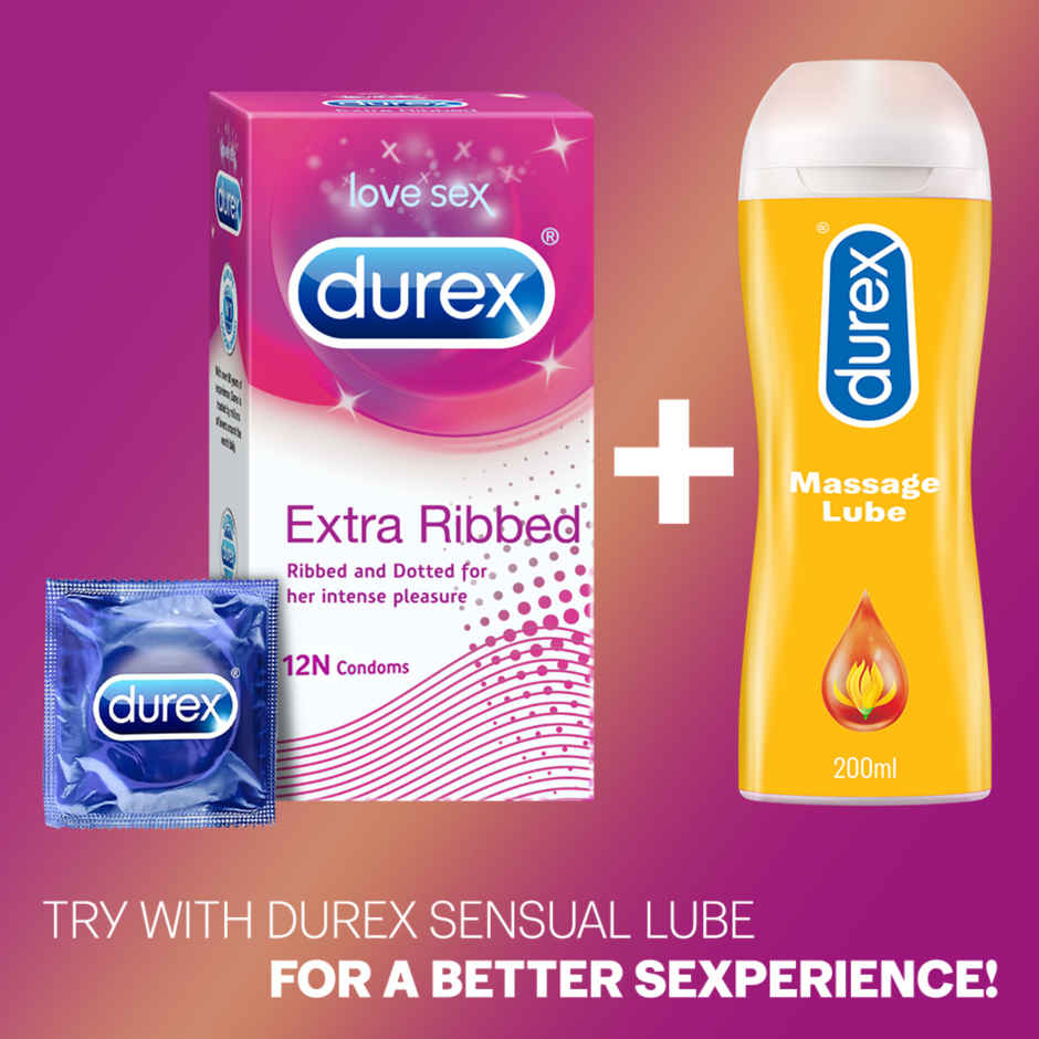 Durex Extra Ribbed & Dotted Condom