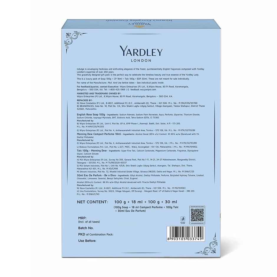 Yardley London Luxury Essentials Gift Sets For Women - Pack Of 4