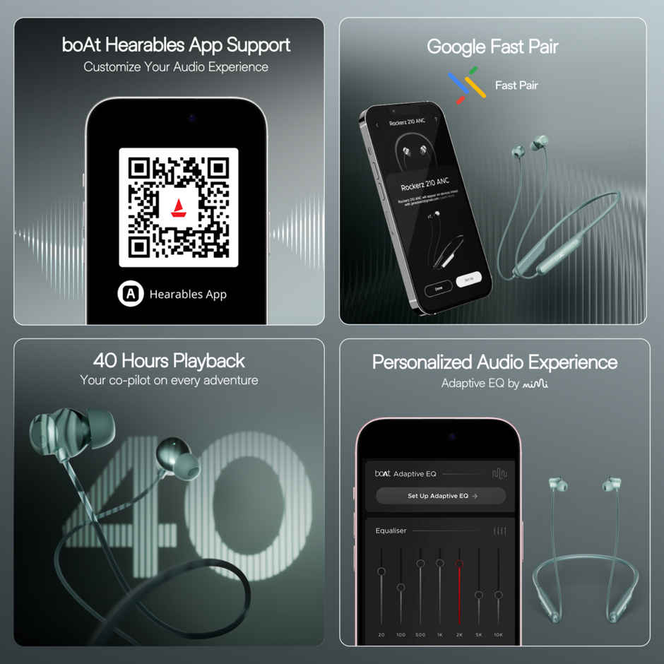 boAt Rockerz 210 Anc (Powder Blue)