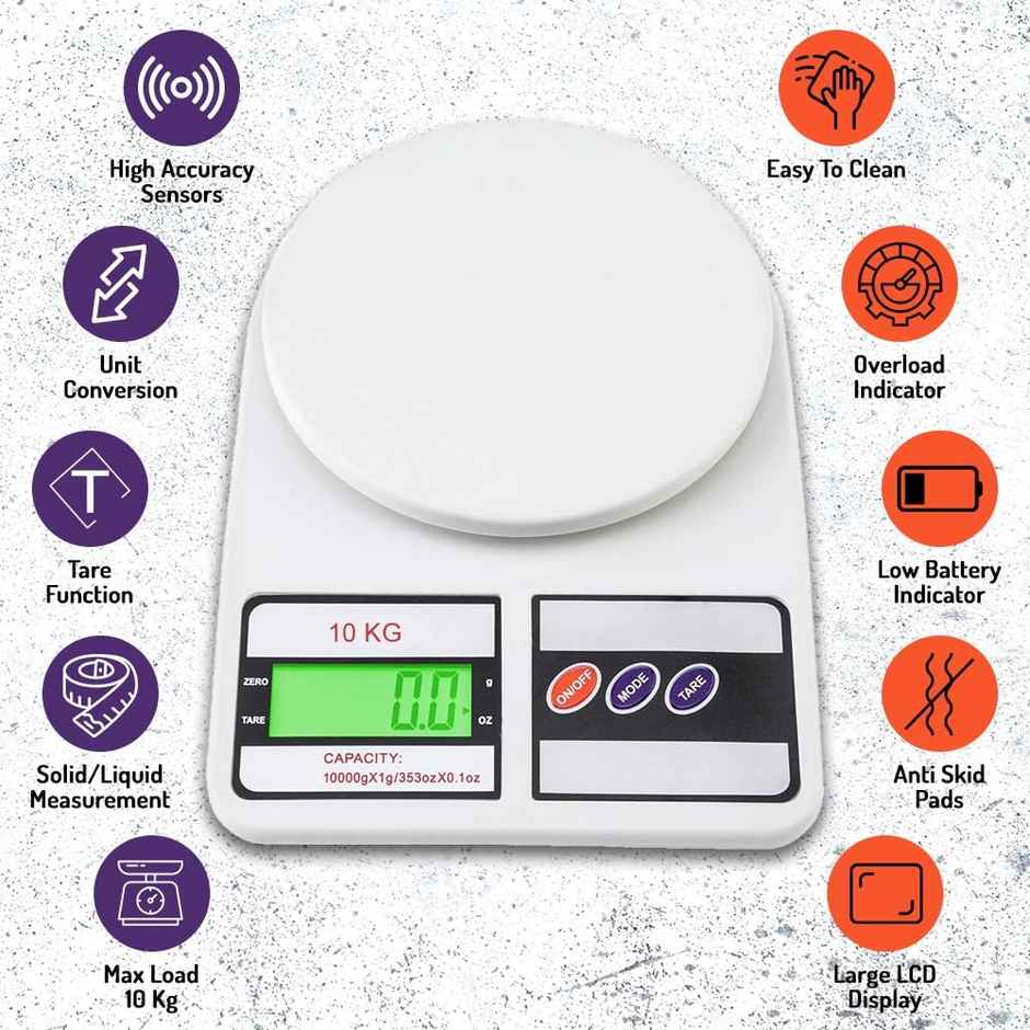 Atom Digital Kitchen Food Weighing Scale , SF400/A121, Color May vary