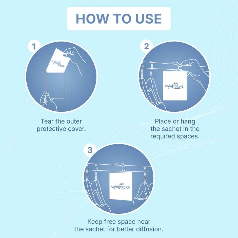 Eucalyptus Camphor Sachet by Air Karpure | Car, Bathroom & Room Freshener | From House of Cycle