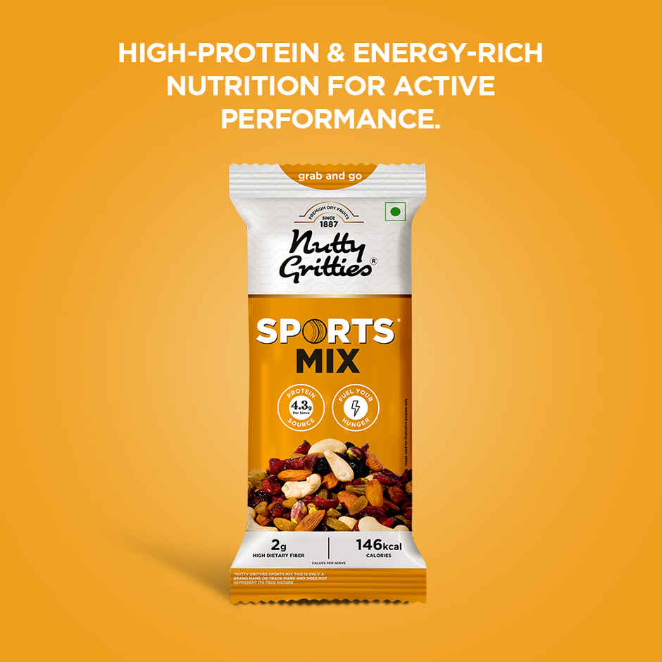 Nutty Gritties Premium Sports Mix - High Protein Snack