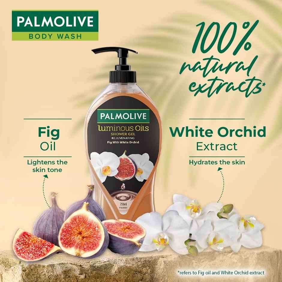 Palmolive Fig With White Orchid Luminous Oils Shower Gel