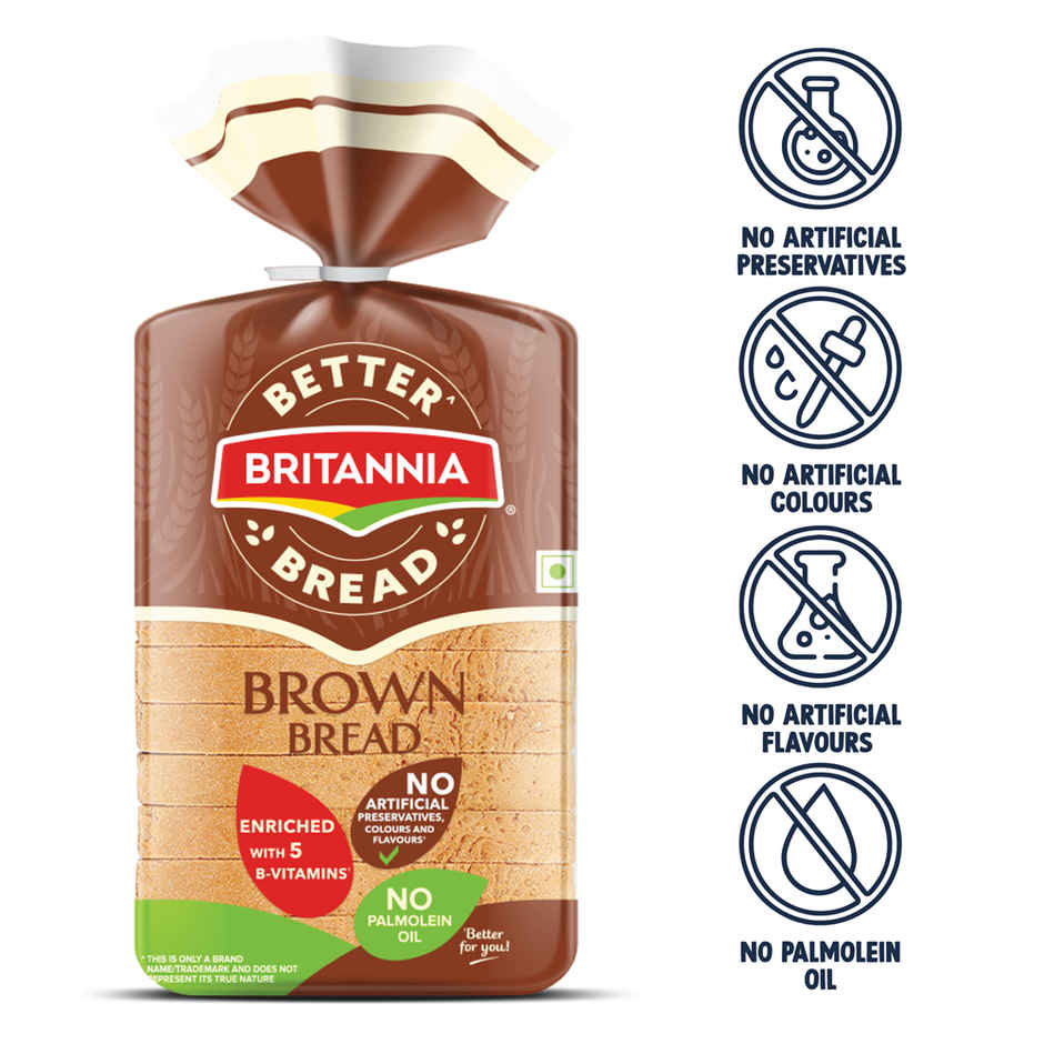 Britannia Better Bread Brown Bread (No Preservative)
