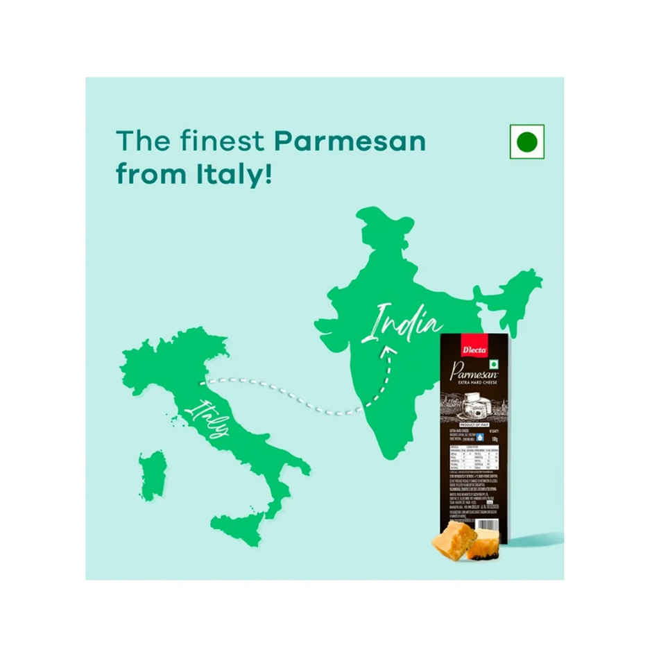 Dlecta Parmesan Extra Hard Cheese Blocks | Nutty, Umami Rich