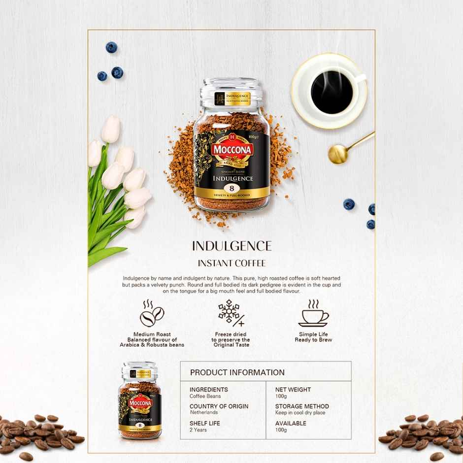 Moccona Premium Speciality Blend Indulgence Dark Roast Instant Coffee