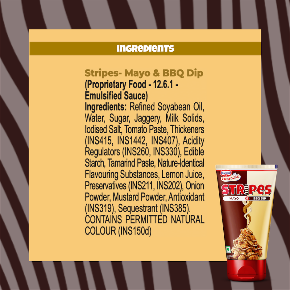 Dr. Oetker Funfoods Stripes - Mayo & BBQ