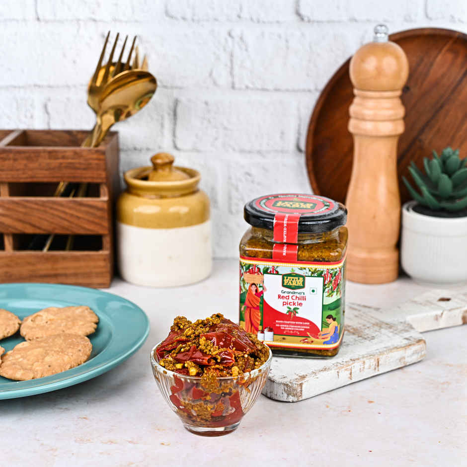 The Little Farm Co. Red Chilli Pickle Achaar | No Added Preservatives